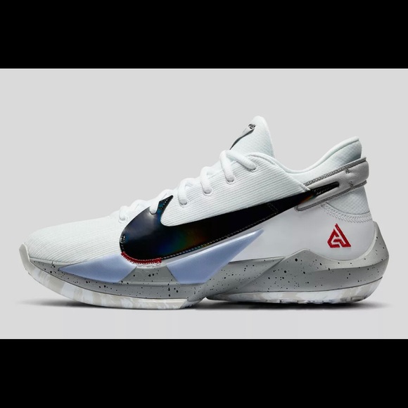 Nike Zoom Freak 2 White Cement Giannis CN8574 100 - Picture 2 of 8